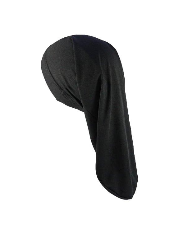 Men's Quick Dry Hair Wrap Long Tail Dreadlocks Hat for Long Length Hair Styling