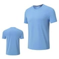 thumbnail image 1 of Men’s Quick Dry Moisture Wicking Active Athletic T-Shirt Short Sleeve Workout Shirts Casual Solid Basic Tees Tops, 1 of 6