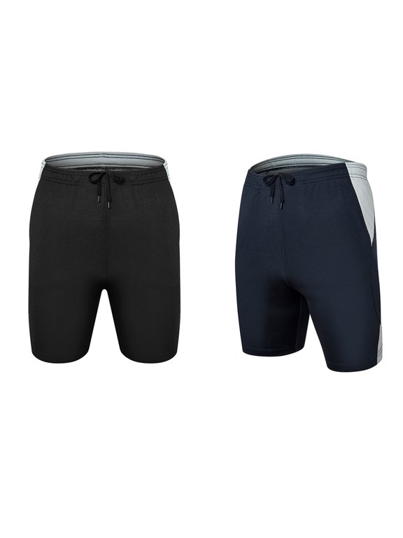 Men's Quick Dry Shorts Summer Gym Sportswear Sports Shorts with Pocket and Adjustable Waist for Running Basketball Training Workout