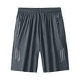 thumbnail image 1 of Men's Quick Dry Sport Shorts, Drawstring Waist Running Bottoms, Plain Lightweight Summer Wear for Gym Training, 1 of 5