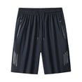 thumbnail image 1 of Men's Quick Dry Sport Shorts, Drawstring Waist Running Bottoms, Plain Lightweight Summer Wear for Gym Training, 1 of 5