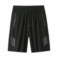 thumbnail image 1 of Men's Quick Dry Sport Shorts, Drawstring Waist Running Bottoms, Plain Lightweight Summer Wear for Gym Training, 1 of 9