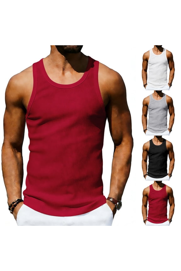 Men's Quick Dry Sports T-Shirt, Muscle Fit Tank Top Daily Gym Essential, Cool Dry Racerback Shirt, Moisture Wicking Workout Tee, Athletic Training, Running Gear | Zenithor,Gray M