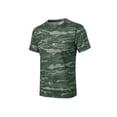 thumbnail image 1 of Men's Quick Dry Sweat Wicking Stretch Short Sleeve T-Shirt UV Protection Workout Running Hiking Tee, 1 of 3