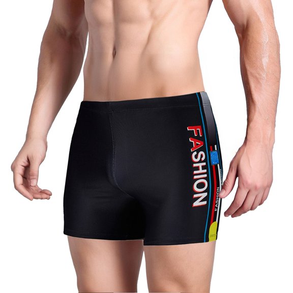 Men's Quick Dry Swimming Trunks - Sports Beach Shorts - Polyester Elastic Waist with Drawstring - S-XXL Sizes for Pool/Outdoor Use