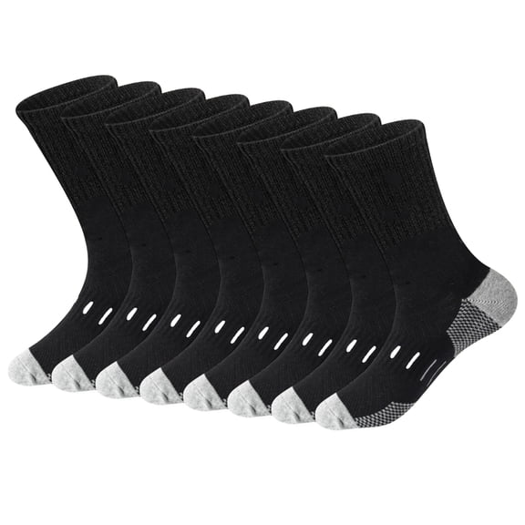 Men's Quick-Dry Training Socks with Cushion & Compression - Sporty Socks for Workouts, Tennis, Casual