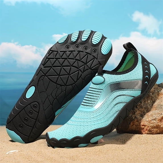 Men’s Quick Dry Water Shoes Non Slip Barefoot Beach Swim Sneakers Lightweight Amphibious Aqua Shoes for Fishing Surfing Hiking and Outdoor Sports