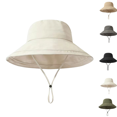 thumbnail image 1 of Men's Quick Dry Wide Brim Bucket Hat UPF 50+ UV Protection Retro Classic Solid Color Sun Hat for Hiking Fishing Beige, 1 of 4