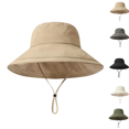 thumbnail image 1 of Men's Quick Dry Wide Brim Bucket Hat UPF 50+ UV Protection Retro Classic Solid Color Sun Hat for Hiking Fishing Khaki, 1 of 4