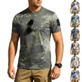 thumbnail image 1 of Men's Quick Dry Workout Shirts Short Sleeve Camo Gym Tee Moisture Wicking Cooling Running Shirts, 1 of 7