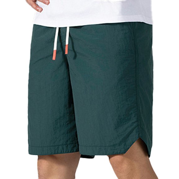 Men's Quick Drying Loose Five Point Sports Cargo Beach Pants Nylon Spandex