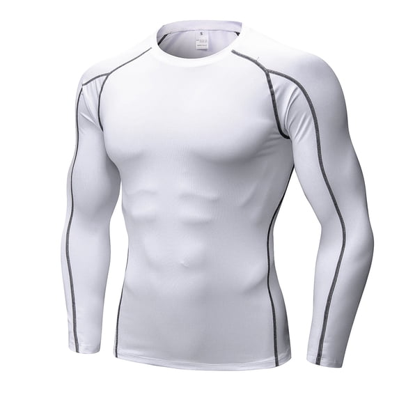 Men's Quick-Drying Slim Fit Crew Neck Jogging Suits Soft Comfy Long Sleeve Pullover Sports Sweatsuits Tops