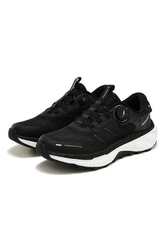 Men's Quick Lace Trail Hiking Shoes, Breathable Mesh Cushion Non Slip Outdoor Sneakers