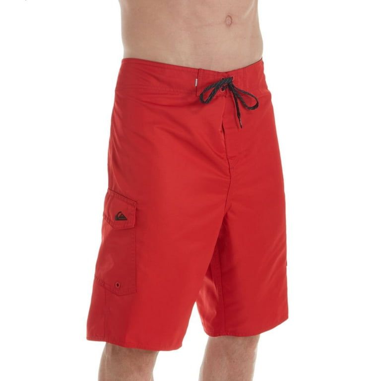 Men s Quiksilver EQYBS4089 Manic Solid 21 Inch Boardshort Quick Red 34 Waist Walmart