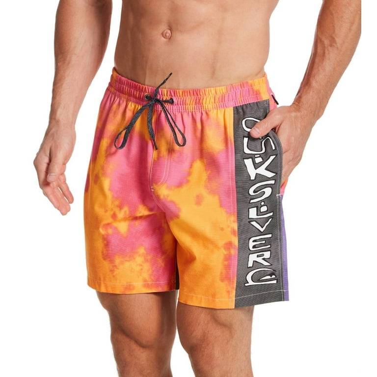 Men's Quiksilver EQYJV3877 Acid Wash 17 Inch Volley Swim Short