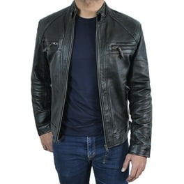 Michael Kors Men's MMK80806 Perforated Faux-Leather Moto Michael Kors Men's MMK80806 Perforated Faux-Leather Moto