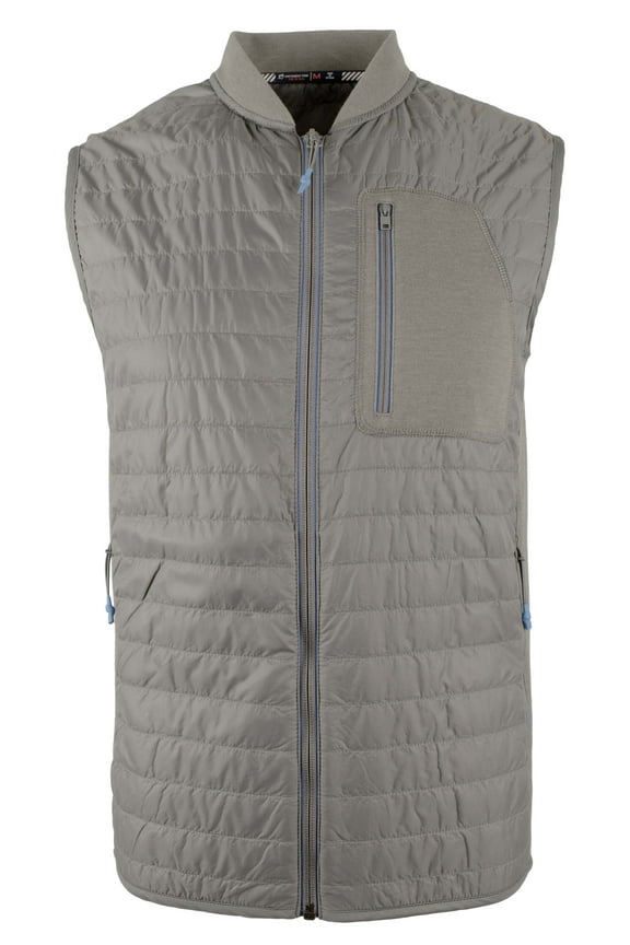 Men's Quilted Lightweight Bomber Vest-SP-M