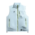 thumbnail image 1 of Men's Quilted Puffer Vest Full Zip Up With Zippered Pockets Stand Collar Lightweight Causal Sleeveless Jacket Warmth Fall Winter Coat, 1 of 9