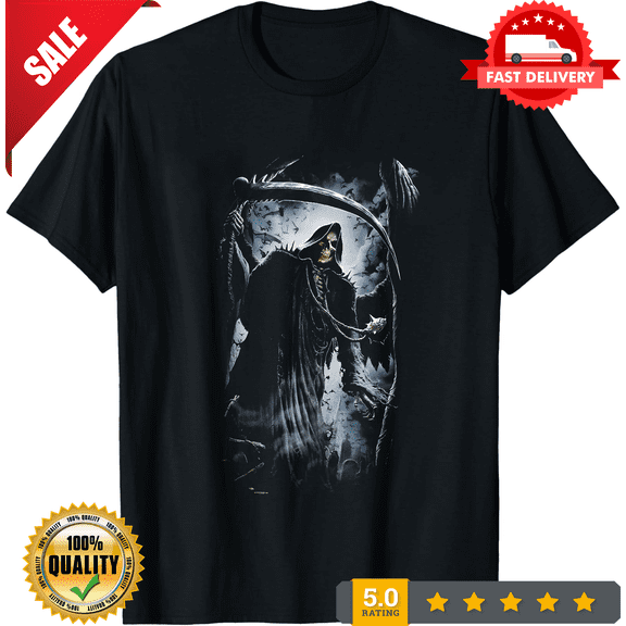 Men's REAPER BATS T-shirt Gothic Rock Party Birthday Xmas Gift Top T Shirt, LIMITED EDITION-TH63216