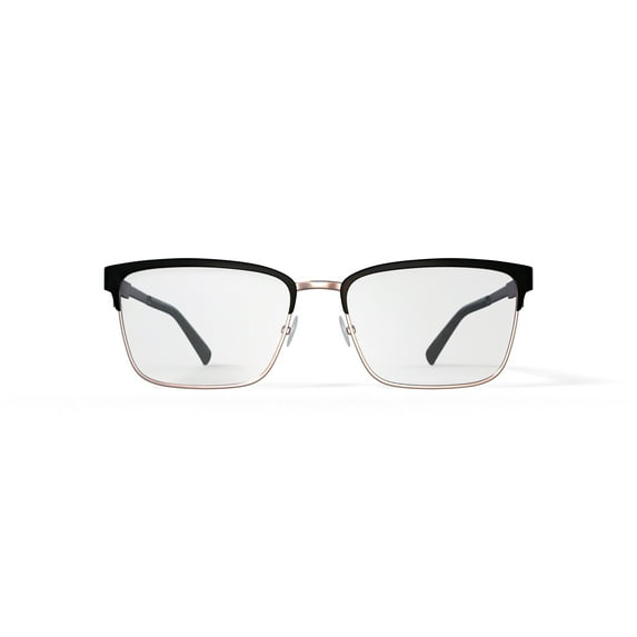 Reverb Men's RVMO5150 Prescription Eyeglasses with Case, Black/Gold
