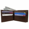 thumbnail image 1 of Men's RFID Leather Wallet Cowhide, ID, CC, Bill Pockets, Gift Box, 1 of 3