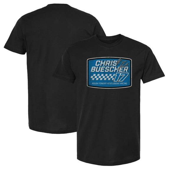 Men's RFK Racing Black Chris Buescher Vintage T-Shirt