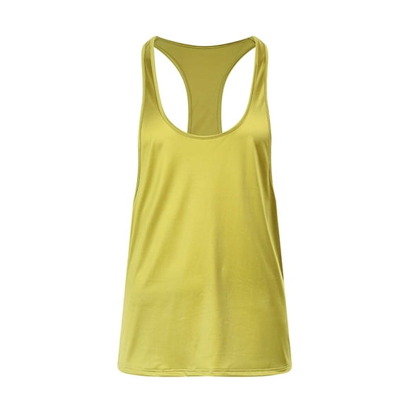 Men's Racerback Tank Top Moisture-Wicking Workout Gym Shirt Sleeveless Nylon Rayon Muscle Tee Base Undershirt (M, Green)