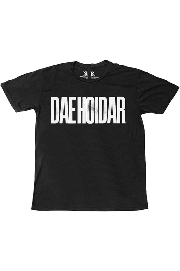 Men's Radiohead Daehoidar (100% Organic Cotton) Slim Fit T-shirt Large Black