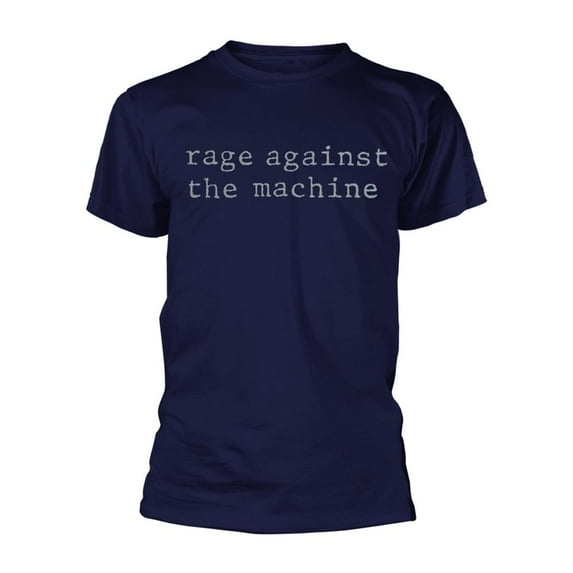 Men's Rage Against The Machine Original Logo T-shirt Medium Blue