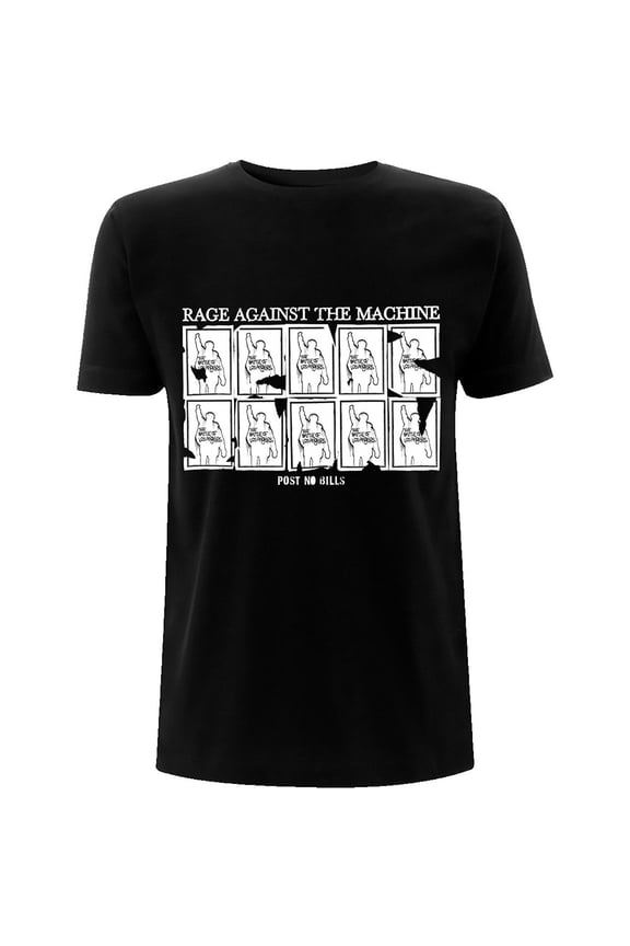 Men's Rage Against The Machine Post No Bills Slim Fit T-shirt XX-Large Black