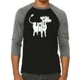 thumbnail image 1 of Men's Raglan Baseball Word Art T-shirt - Holy Cow, 1 of 2