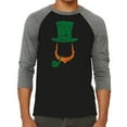 thumbnail image 1 of Men's Raglan Baseball Word Art T-shirt - Leprechaun, 1 of 2