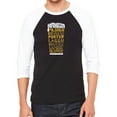 thumbnail image 1 of Men's Raglan Baseball Word Art T-shirt - Styles of Beer, 1 of 2