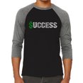 thumbnail image 1 of Men's Raglan Baseball Word Art T-shirt - Success, 1 of 2