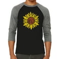 thumbnail image 1 of Men's Raglan Baseball Word Art T-shirt - Sunflower, 1 of 2