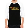 thumbnail image 1 of Men's Raglan Baseball Word Art T-shirt - ZZ Top, 1 of 2