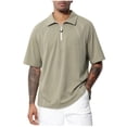 thumbnail image 1 of Men's Raglan Short Sleeve Quarter Zip Golf Shirt Big & Tall Oversized Loose Fit Workout Top Breathable Quick Dry Moisture Wicking Streetwear Tee Side Slits, 1 of 5