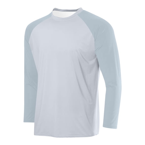 Men's Raglan Sleeve Shirts Long Sleeve Lightweight Workout Shirts Casual Loose Fit Fashion Basic Tops Shirt