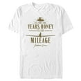 thumbnail image 1 of Men's Raiders of the Lost Ark It's Not the Years Honey It's the Mileage Gold  Graphic Tee White Medium, 1 of 5