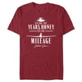 thumbnail image 1 of Men's Raiders of the Lost Ark It's Not the Years Honey It's the Mileage  Graphic Tee Cardinal 3X Large, 1 of 5