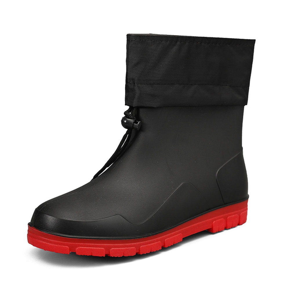 Men's Rain Boots, Waterproof Rubber Boots, Seamless EVA Rainboots