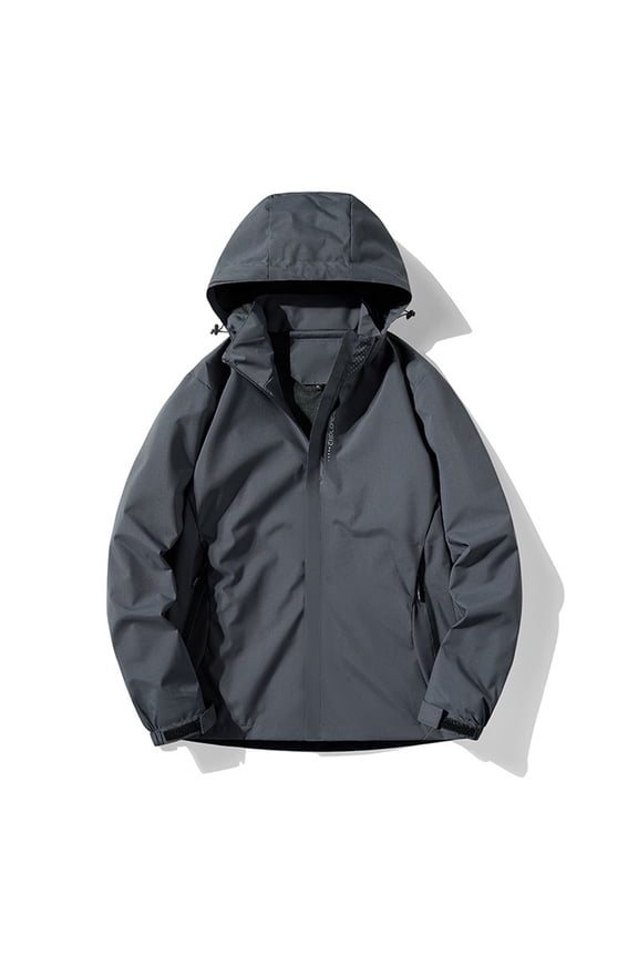 Men's Rain Jacket Waterproof Lightweight Windbreaker Pullover for Hiking Golf Running Cycling Jackets for Men