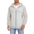 thumbnail image 1 of Men's Rain Jacket with Zipper Pocket, Lightweight Waterproof Raincoat, Mens Jacket for Outdoor Sports Big and Tall Size S-4XL Green, 1 of 9