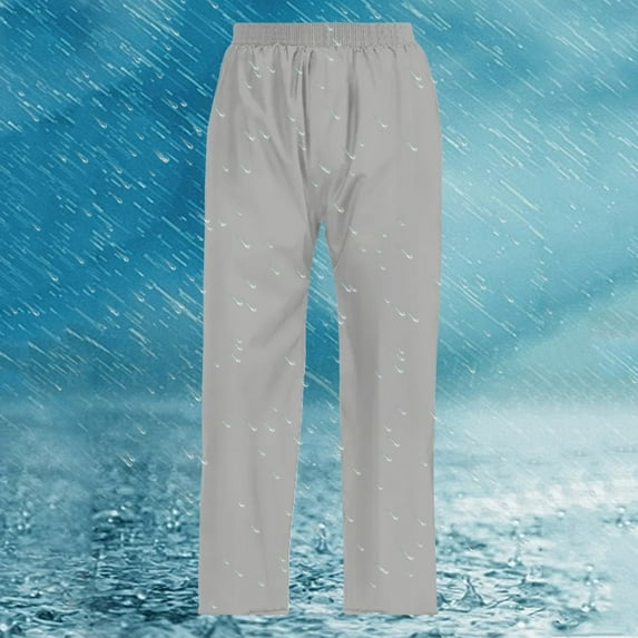 Men's Rain Pants Waterproof Over Pants Windproof Lightweight Hiking Pants Work Rain Outdoor for Golf, Pants Neutral Adult Outdoor Hiking Pants Work Pants Functional