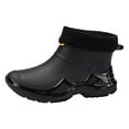 thumbnail image 1 of Men's Rain Shoes Fashionable Short Rain Shoes Thickened Rain Boots for Comfort and Style, 1 of 5