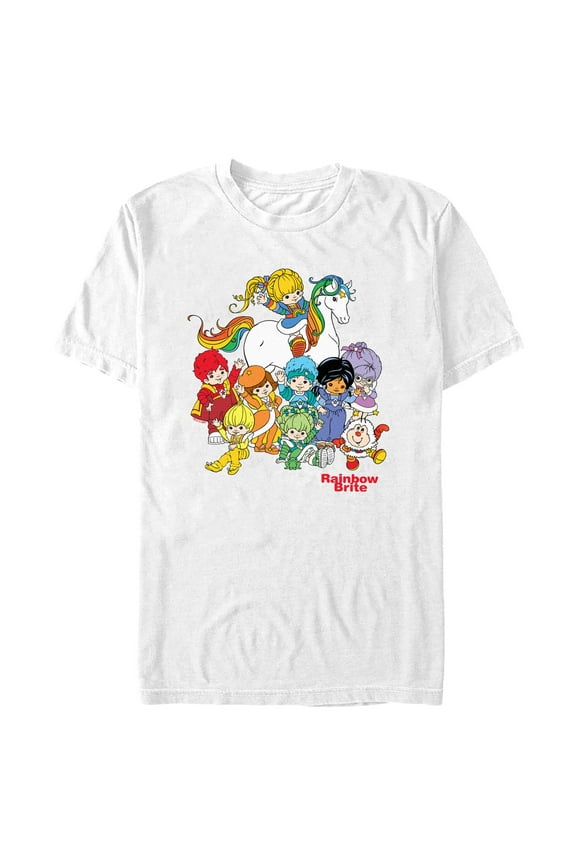 Men's Rainbow Brite Friends Group Portrait Graphic T-Shirt
