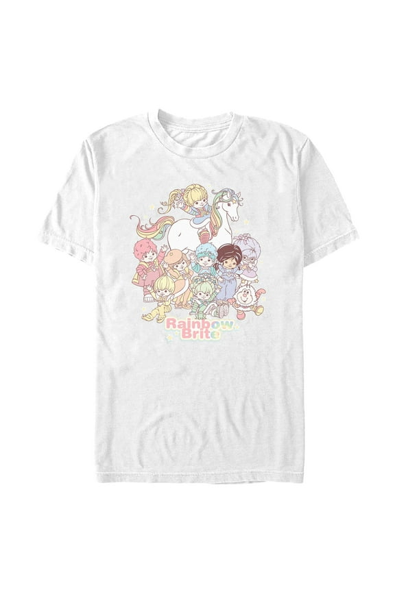 Men's Rainbow Brite Pastel Party Graphic T-Shirt