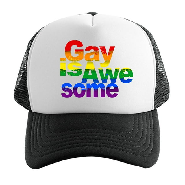 Men-s-Rainbow-Gay-Is-Awesome-Hat-PLY-KT-