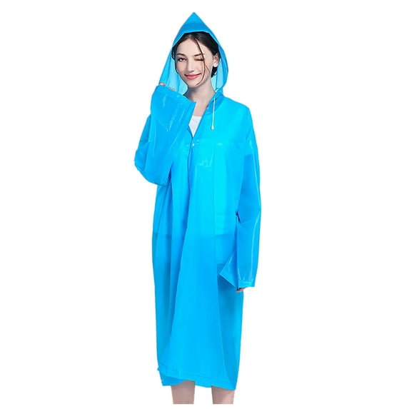 Men's Rainy Season Thickened Front Opening With Hooded Drawstring Pocket Raincoat Umbrella Academy Season 2 Bottle Umbrellas for Women Small Table with Umbrella Big Umbrella for Umbrella Rig Beach