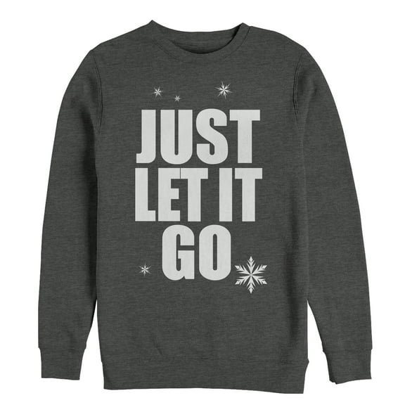 Men's Ralph Breaks the Internet Comfy Elsa  Sweatshirt Charcoal Heather Small